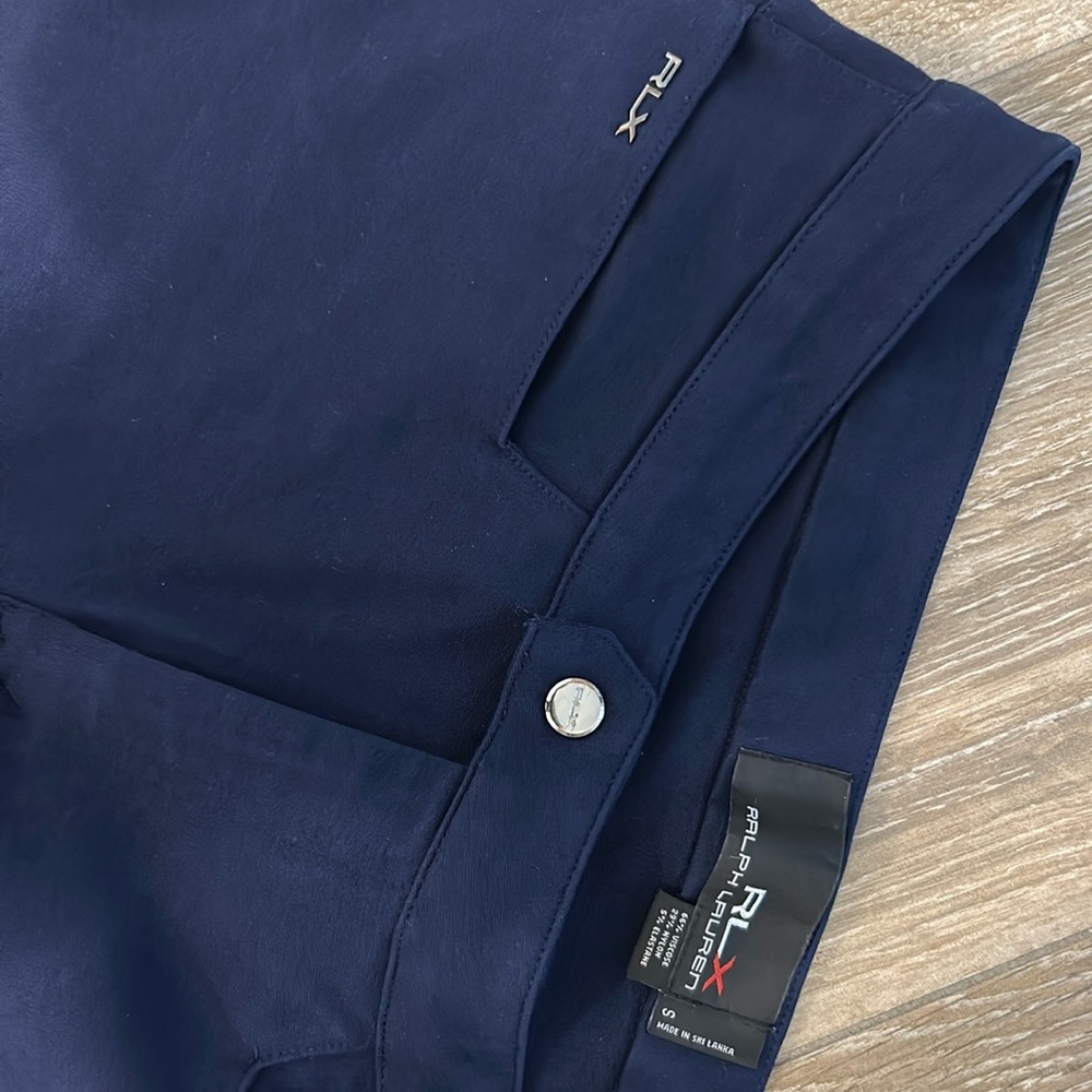 Ralph Lauren Navy Stretch Bootleg Trouser